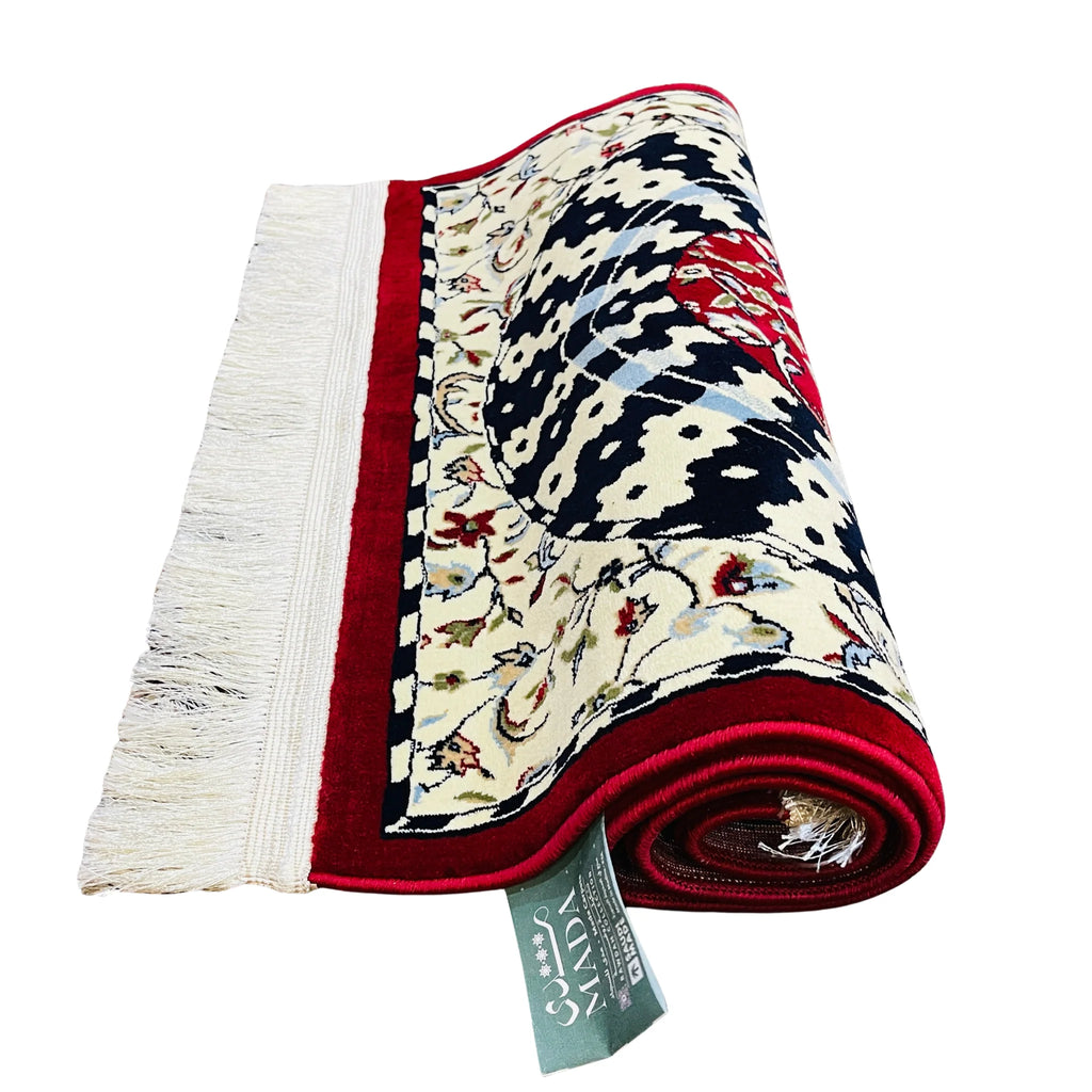 Medina Prayer Mat 8mm Thick Mehrab Design, KSA (RED)