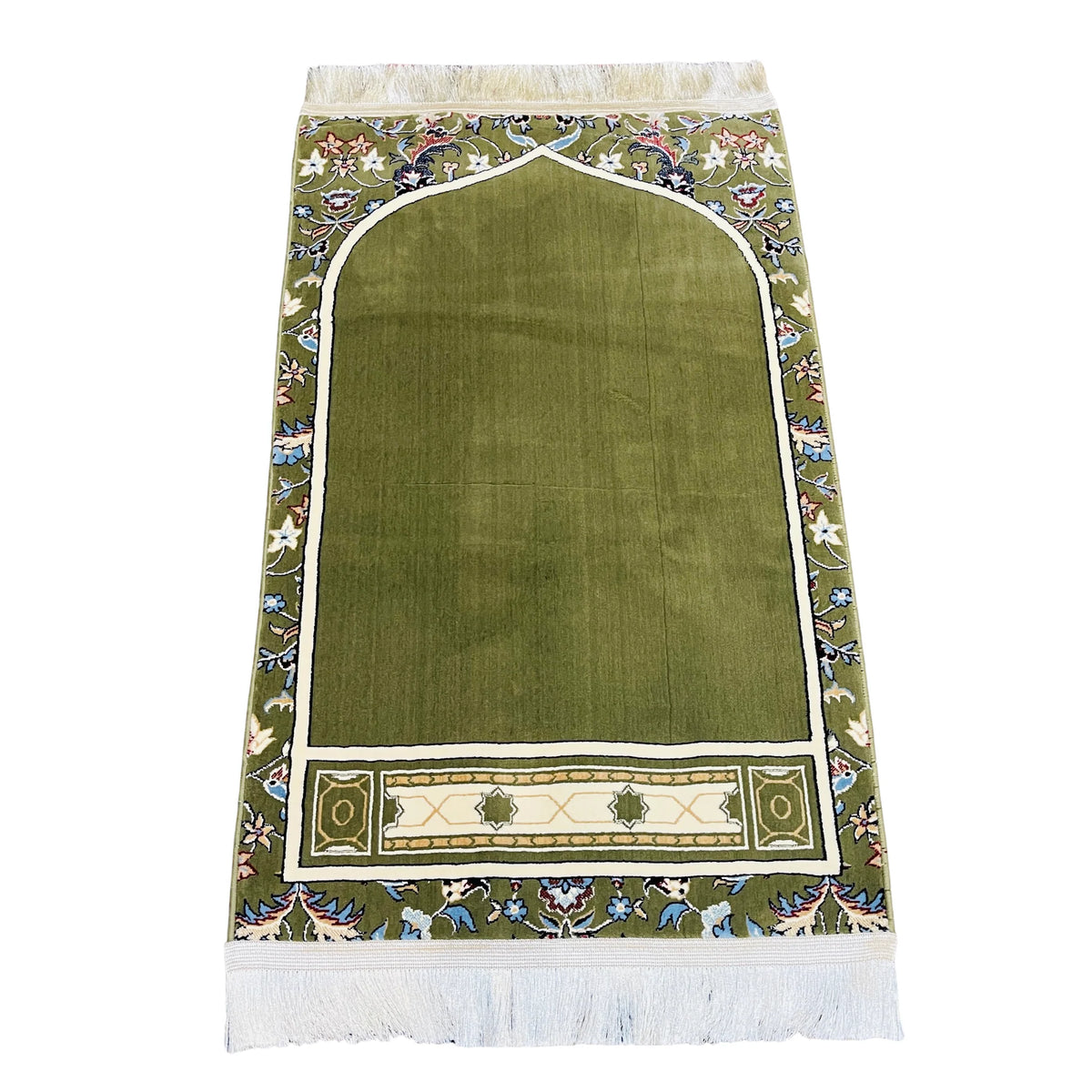 Imam e Kaba Prayer mat 8mm Medina Made (GREEN)