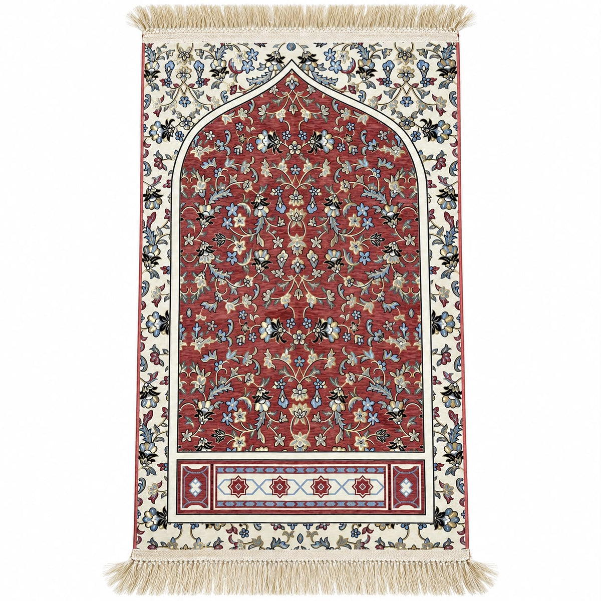 Syrian Prayer Mat – Soft Velvet Imported Janamaz (Pink)