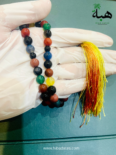 Multi Aqeeq Stone Tasbih Original 10MM | 33 Beads